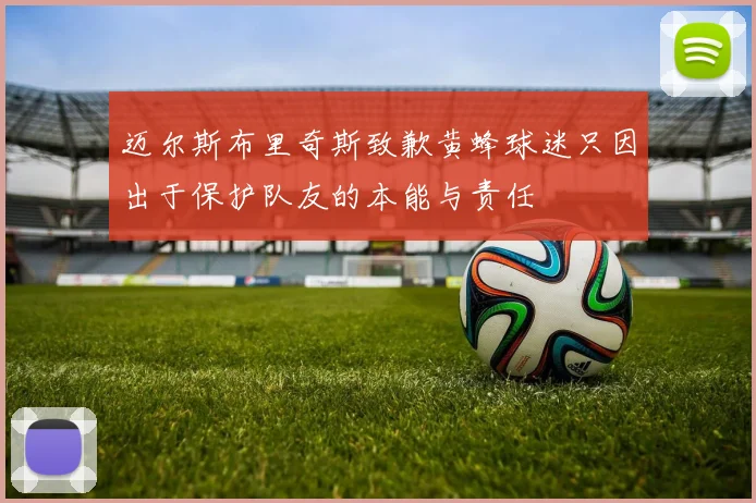 迈尔斯布里奇斯致歉黄蜂球迷只因出于保护队友的本能与责任